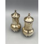 Pair of silver salts, Walker & Hall, hallmarked Sheffield 1922