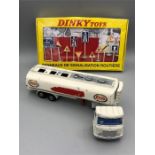 Dinky Esso tanker and boxed Dinky French road signs
