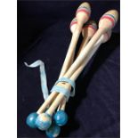 A Set of Vintage fairground juggling batons