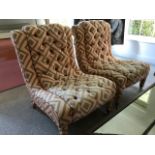 A Pair of Upholstered Dining Chairs