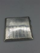 A Silver cigarette case