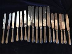 Silver handled cutlery