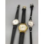 Three Ladies watches, one by Bulova