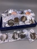 Plastic Tray box containing a collection of pennies, including early Victorian Bun Head