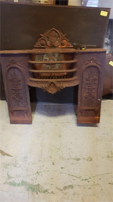 A Cast Iron fireplace