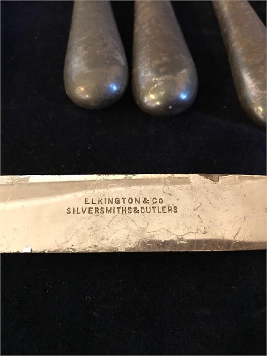 Silver handled cutlery - Image 2 of 5