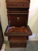 An Antique Ships vanity unit in oak