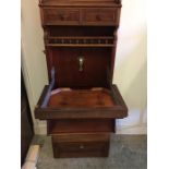 An Antique Ships vanity unit in oak