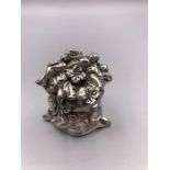 An Italian silver floral figure