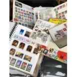 A selection of stamp albums to include world and UK, pre and post decimal.
