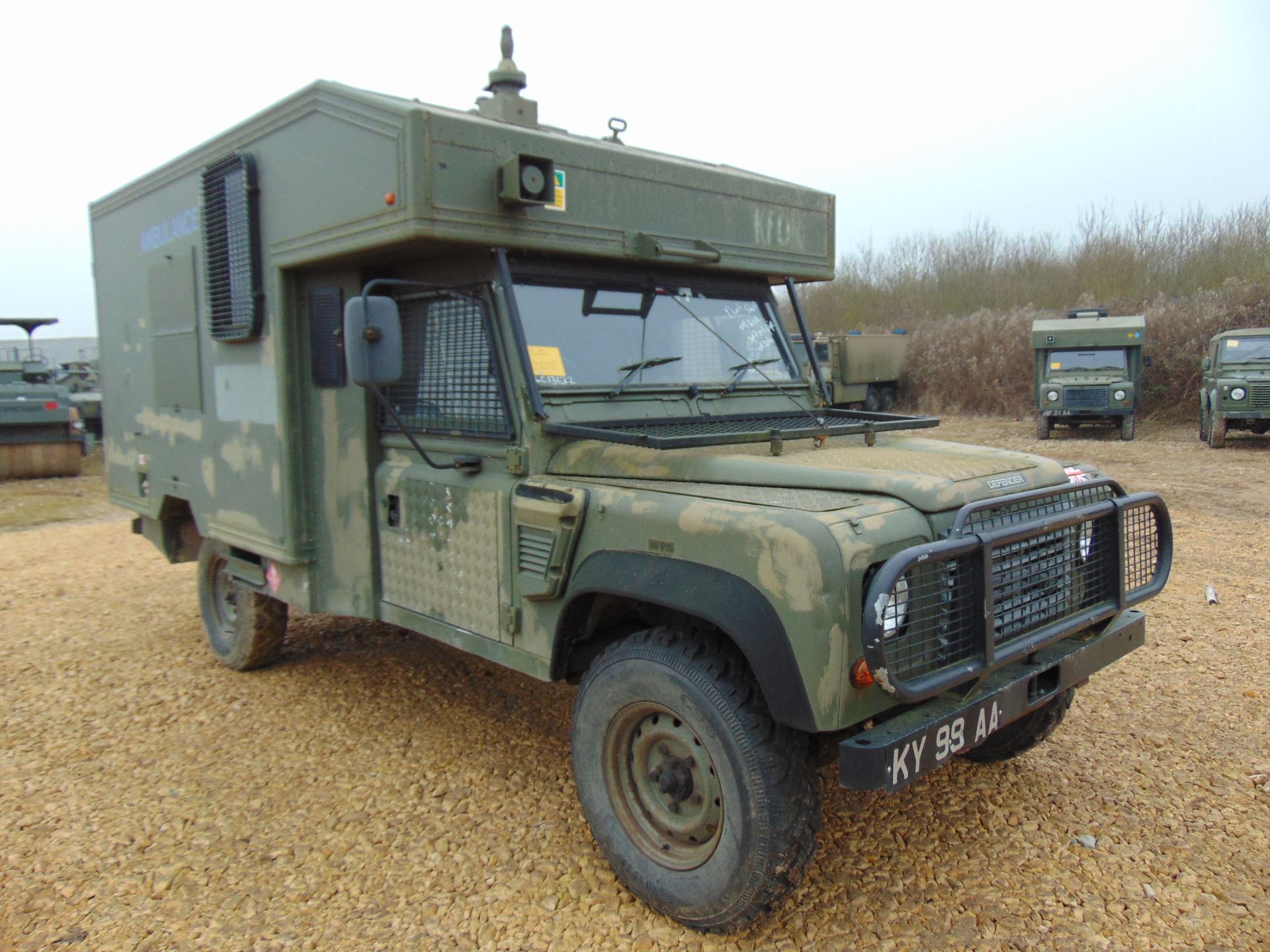 Military Specification Land Rover Wolf 130 ambulance