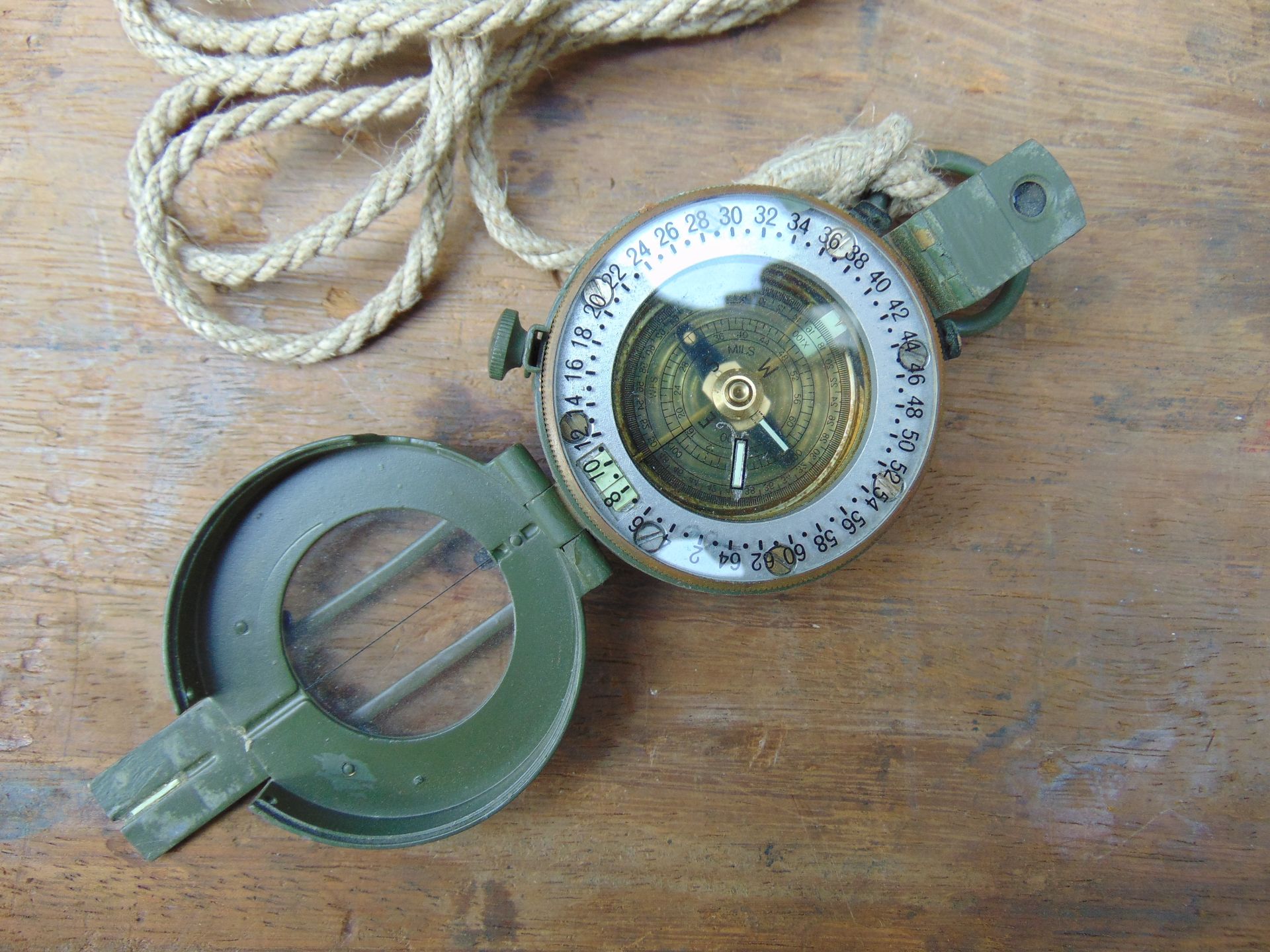 Genuine British Army Stanley Prismatic Marching Compass - Image 2 of 5