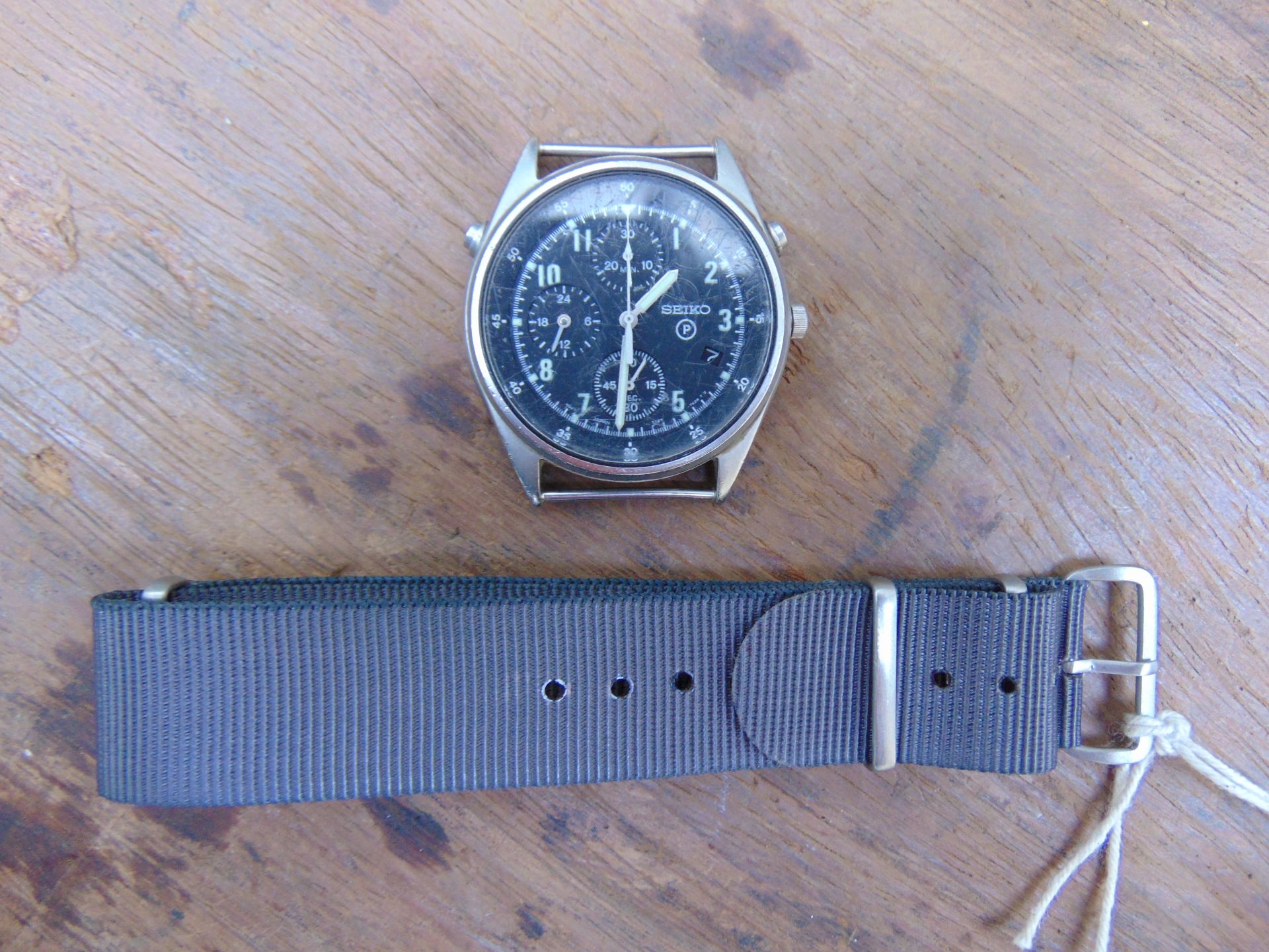 1 x Seiko Pilots Chronograph Generation 2 - Image 3 of 5