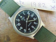 1 Genuine British Army CWC (Fat Boy/Fat Case) quartz wrist watch with date