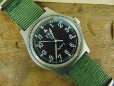 1 Very Rare Unissued Genuine British Army, CWC quartz wrist watch