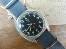 1 x Unissued Genuine British Army, extremely rare mechanical wind up CWC wrist watch