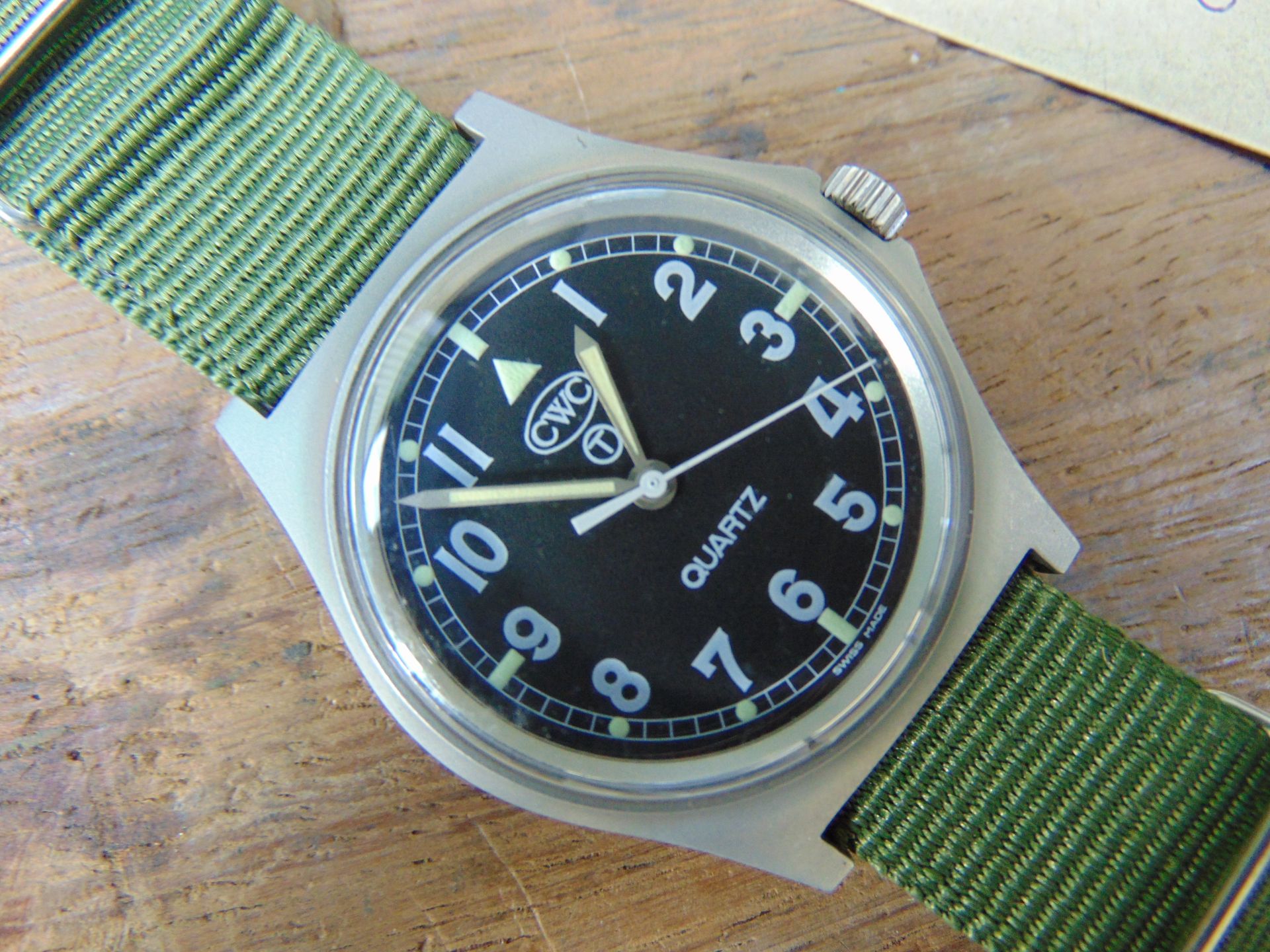 1 Very Rare Genuine British Army, unissued Gulf War CWC quartz wrist watch