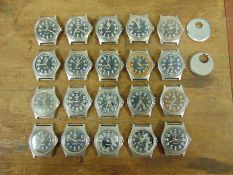 20 x Genuine British Army CWC quartz wrist watches which are suitable for spares or repairs