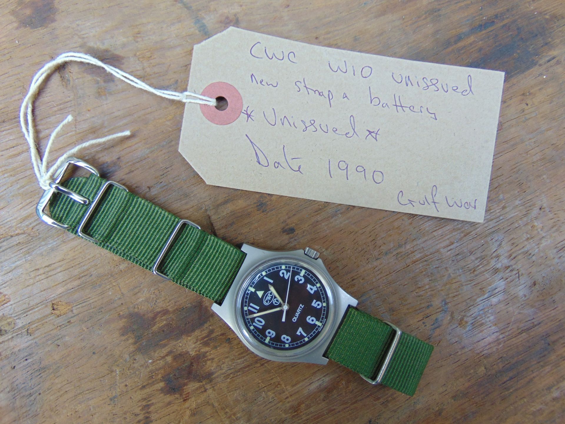 1 Very Rare Genuine British Army, unissued Gulf War CWC quartz wrist watch - Image 2 of 5