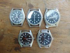 5 x Pulsar G10 watches which are suitable for spares or repairs