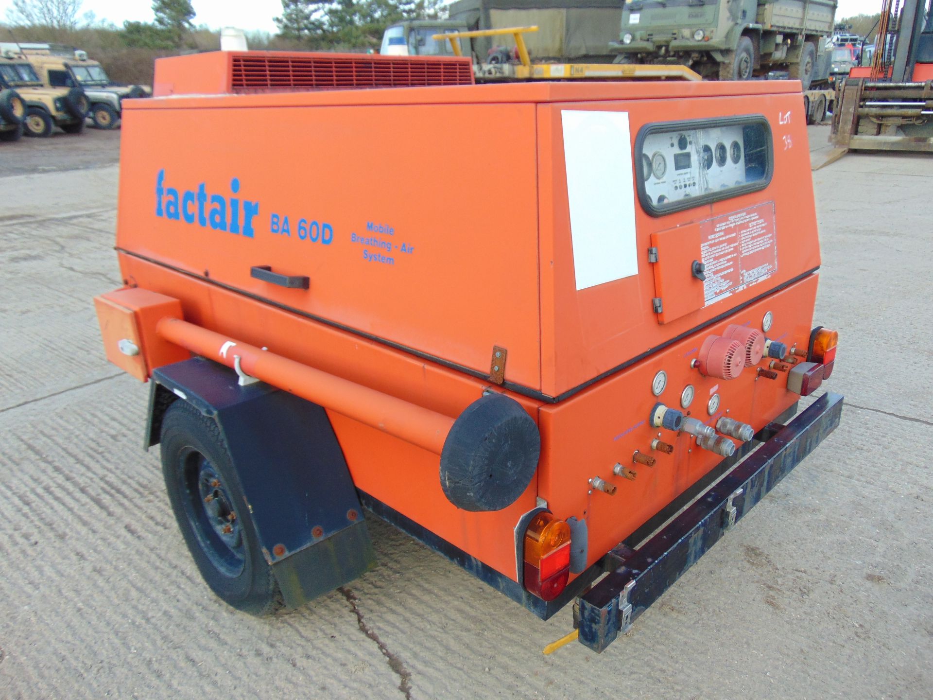 Factair BA60D Mobile Breathing-Air Compressor - Image 8 of 19