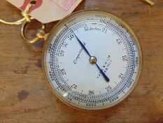 World War II British Army Compensated Barometer & Altimeter by TA Reynolds Son & Wardale Ltd