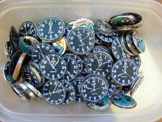 Approx 70 x Genuine British Army CWC quartz watch movements which are suitable for spares or repairs