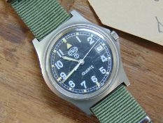 1 Very Rare Genuine Royal Marines, Navy issue 0555, CWC quartz wrist watch complete with date