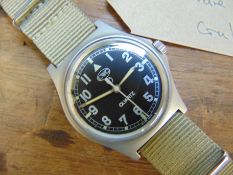 1 Very Rare Genuine British Army, unissued Gulf War CWC quartz wrist watch