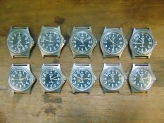 10 x CWC quartz wrist watches