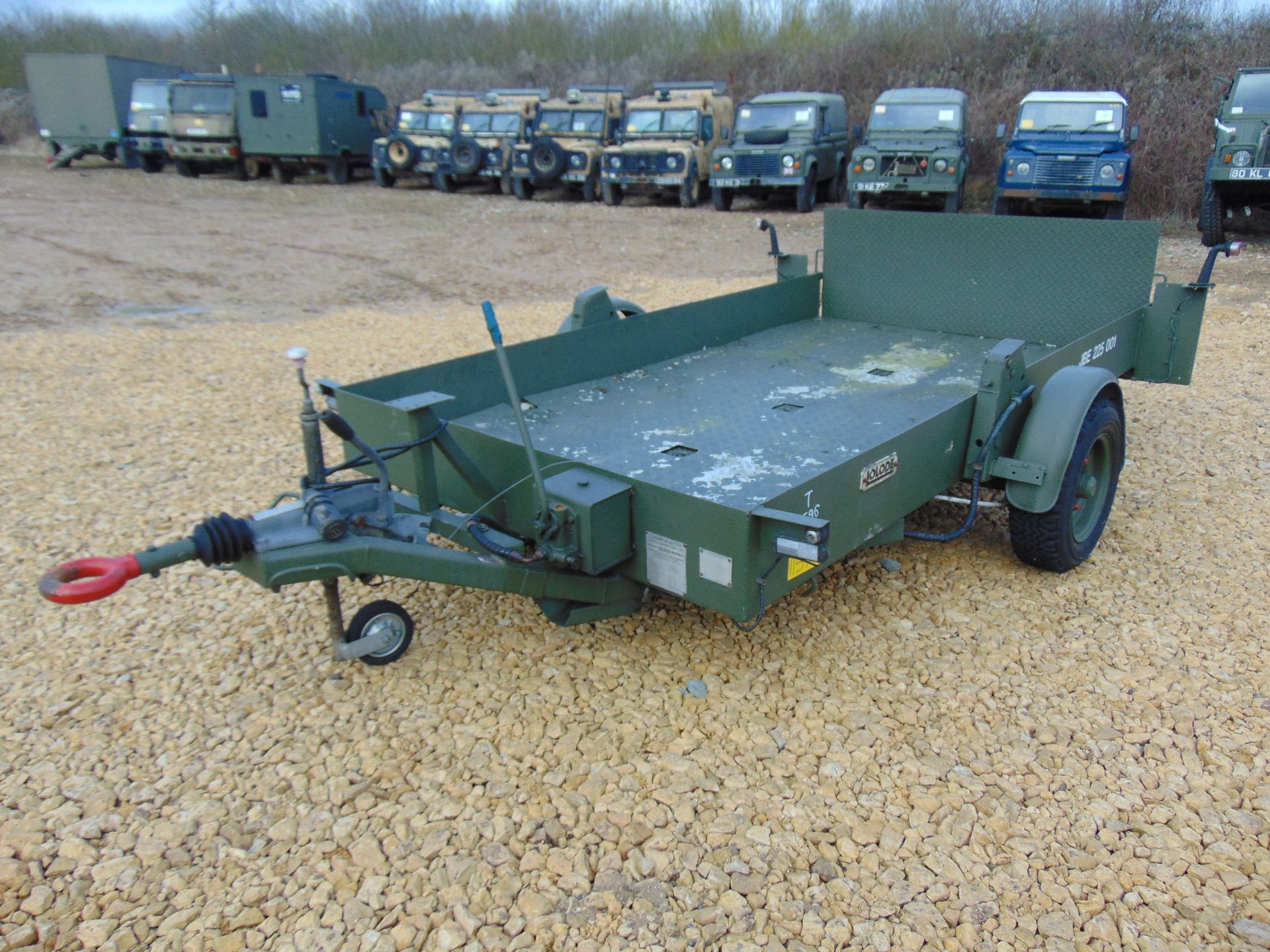 single axle Lolode King Hydraulic Lowering Trailer - Image 2 of 14