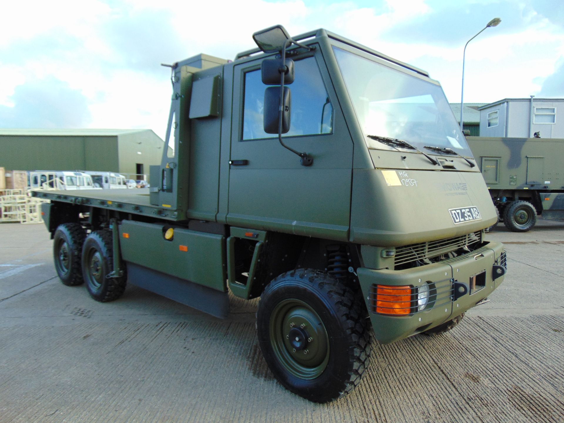 Ex Reserve Left Hand Drive Mowag Bucher Duro II 6x6 Crane Truck