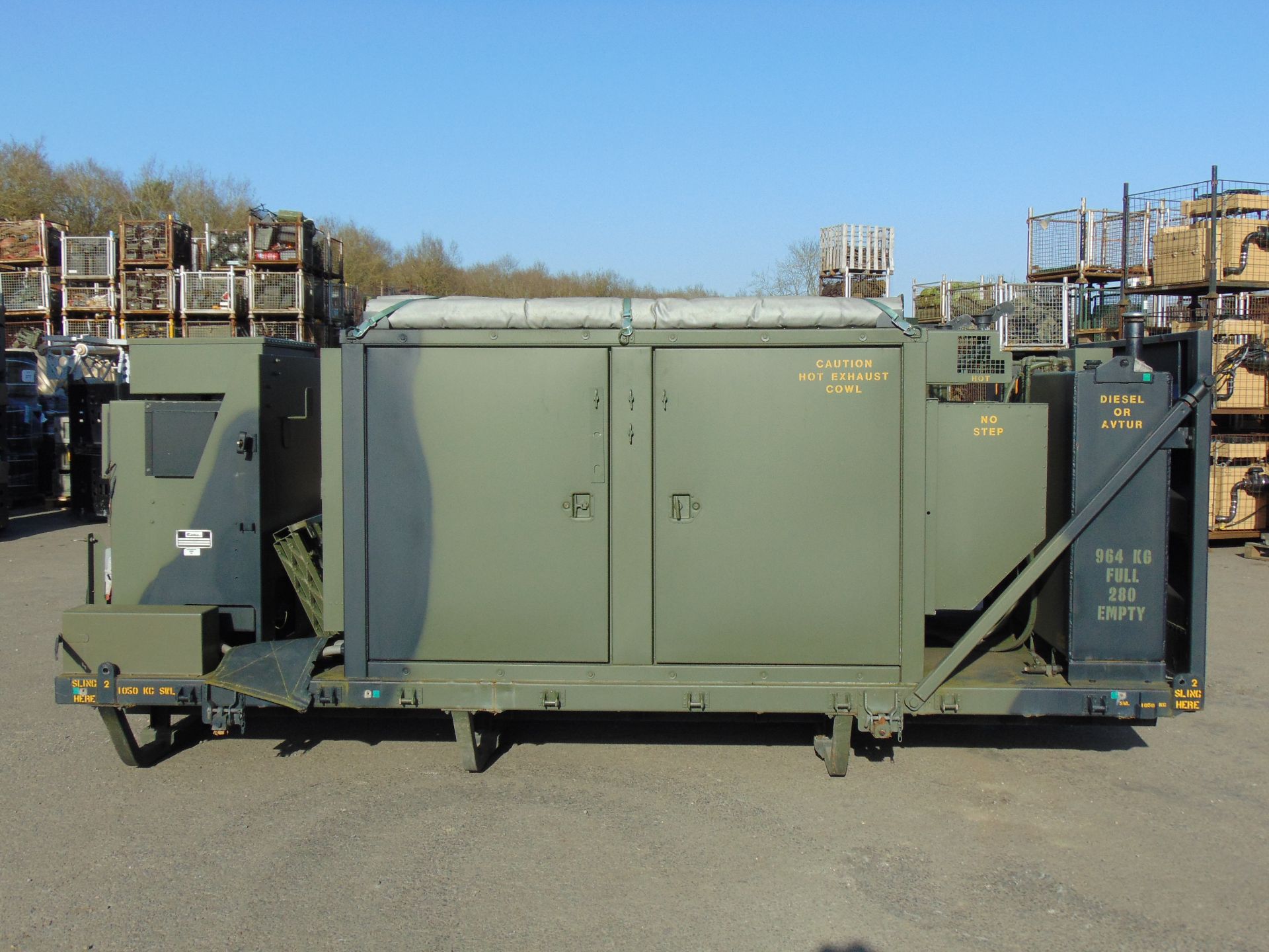 EX RESERVE Demountable Mobile Power Plant 2 x 50KVA Detroit 4 Cylinder Turbo Diesel Generators - Image 4 of 20