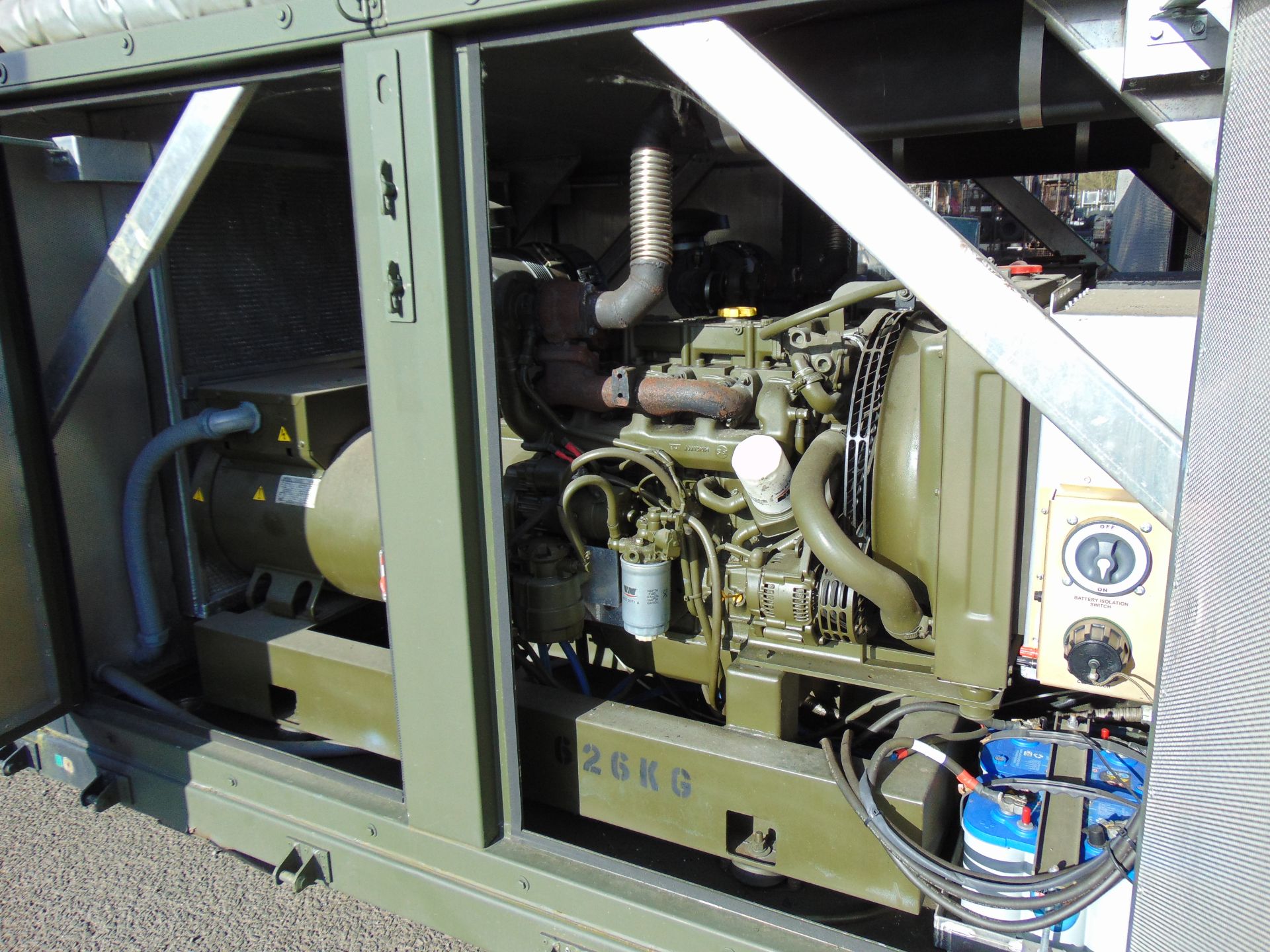 EX RESERVE Demountable Mobile Power Plant 2 x 50KVA Detroit 4 Cylinder Turbo Diesel Generators - Bild 3 aus 19