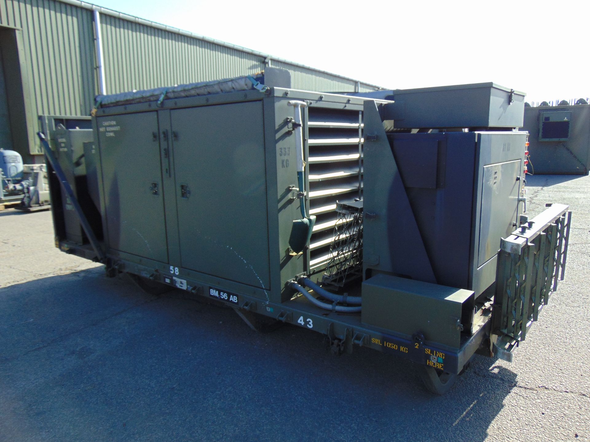 EX RESERVE Demountable Mobile Power Plant 2 x 50KVA Detroit 4 Cylinder Turbo Diesel Generators - Image 14 of 22