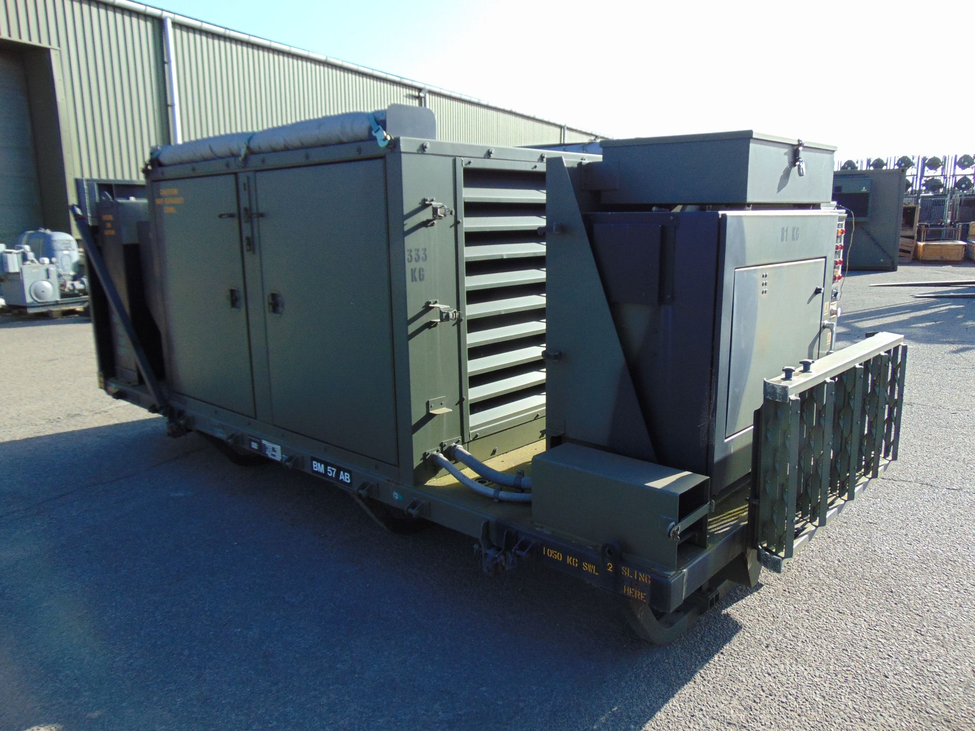 EX RESERVE Demountable Mobile Power Plant 2 x 50KVA Detroit 4 Cylinder Turbo Diesel Generators - Bild 10 aus 19