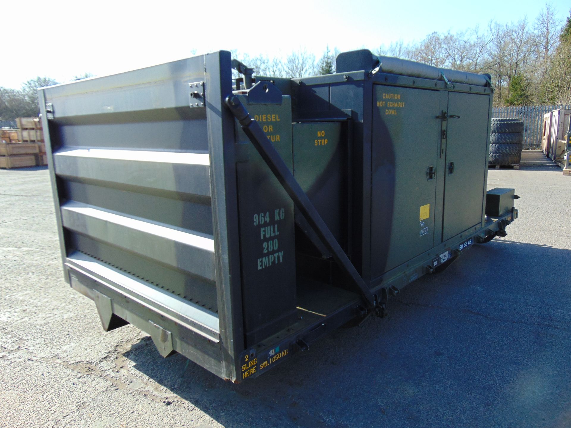 EX RESERVE Demountable Mobile Power Plant 2 x 50KVA Detroit 4 Cylinder Turbo Diesel Generators - Bild 10 aus 21