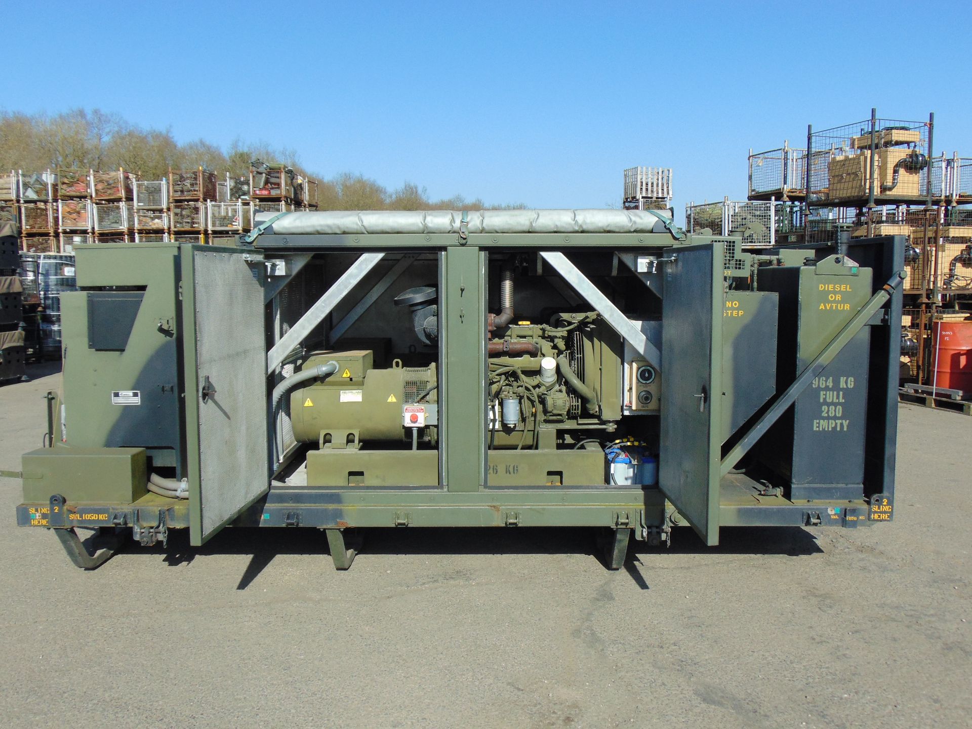 EX RESERVE Demountable Mobile Power Plant 2 x 50KVA Detroit 4 Cylinder Turbo Diesel Generators