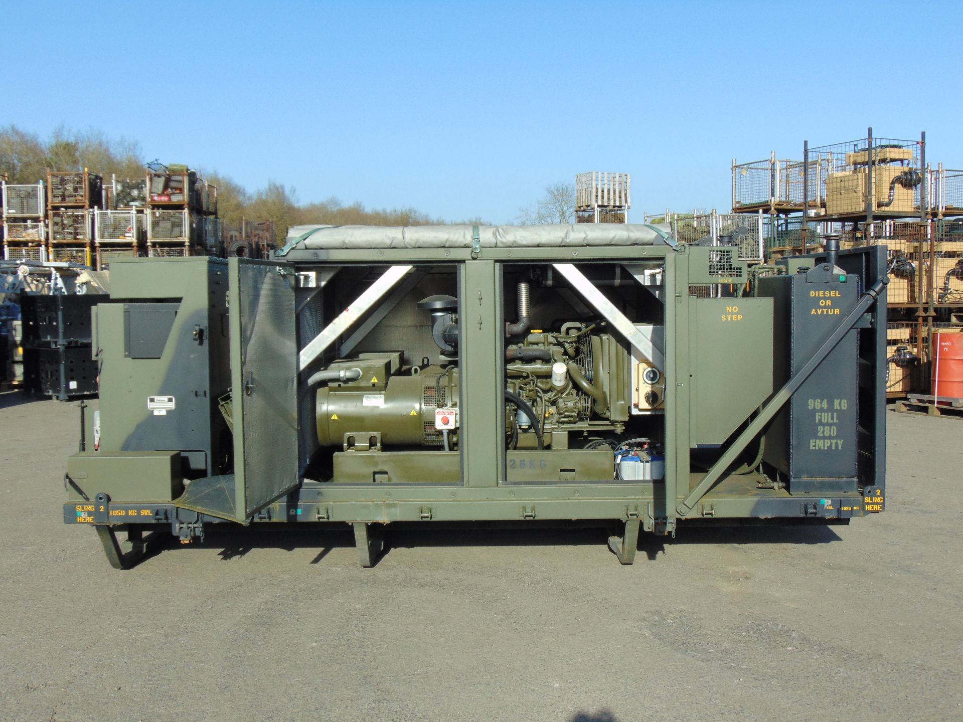 EX RESERVE Demountable Mobile Power Plant 2 x 50KVA Detroit 4 Cylinder Turbo Diesel Generators