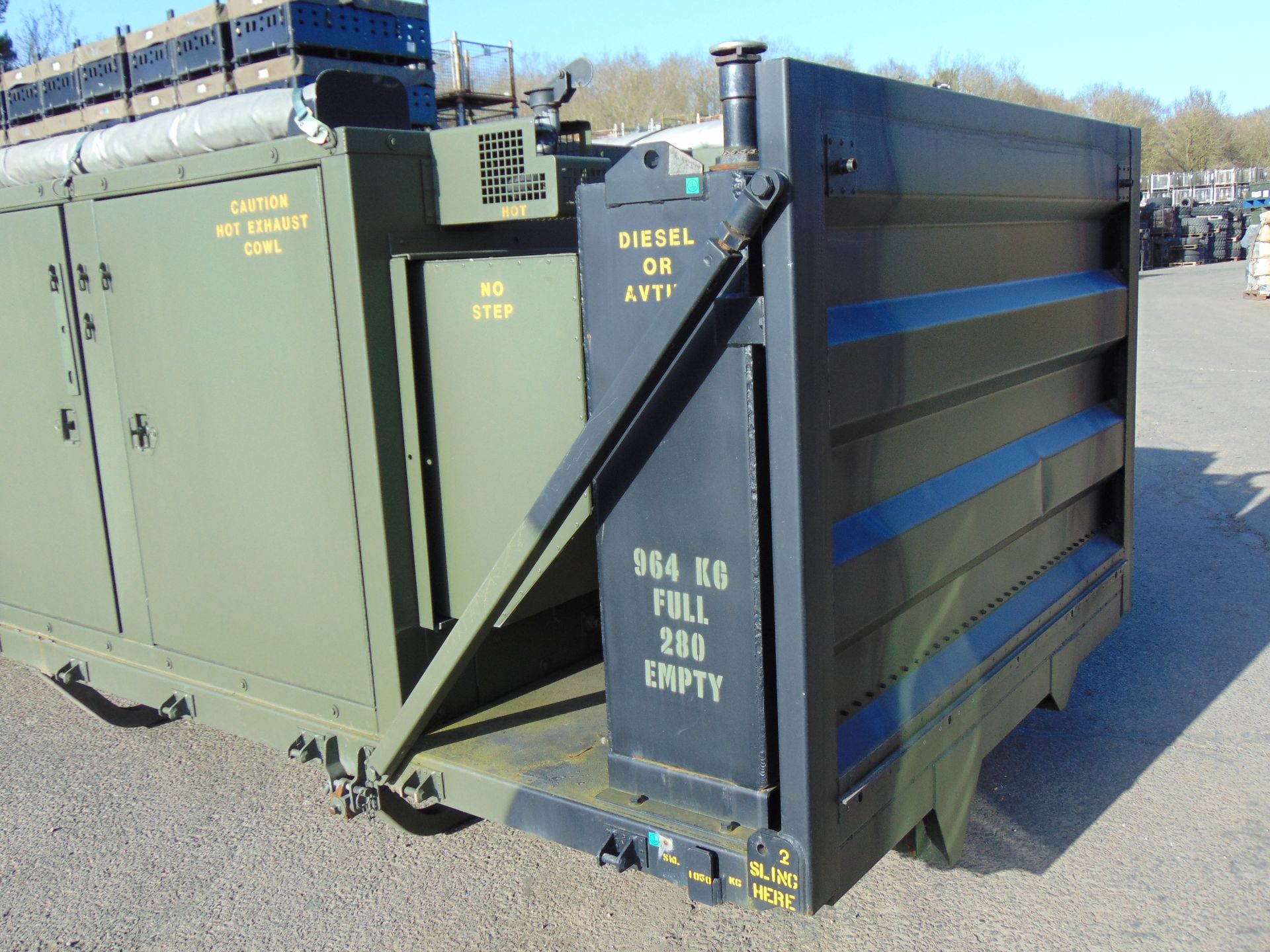 EX RESERVE Demountable Mobile Power Plant 2 x 50KVA Detroit 4 Cylinder Turbo Diesel Generators - Image 11 of 20