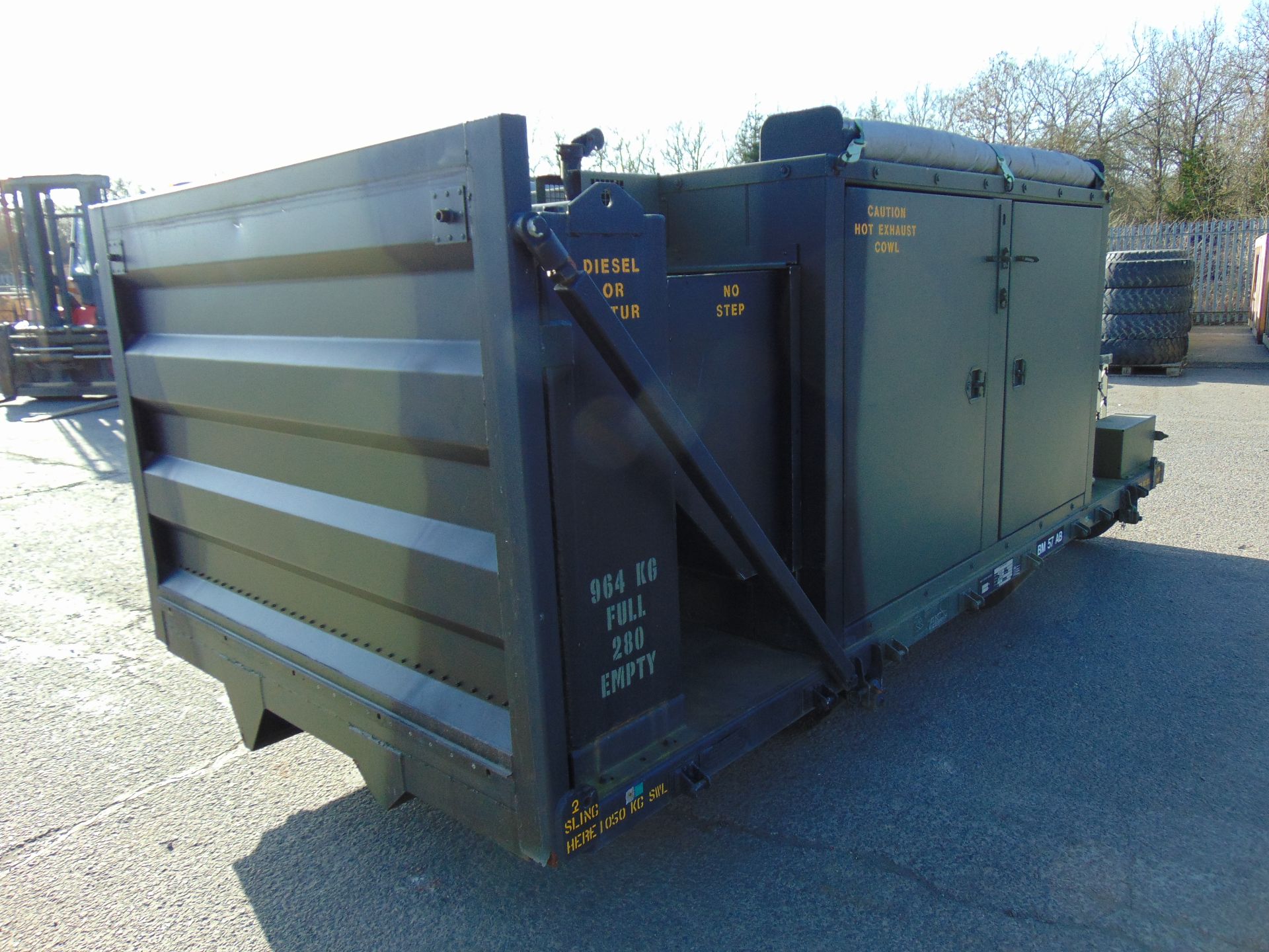 EX RESERVE Demountable Mobile Power Plant 2 x 50KVA Detroit 4 Cylinder Turbo Diesel Generators - Bild 12 aus 19