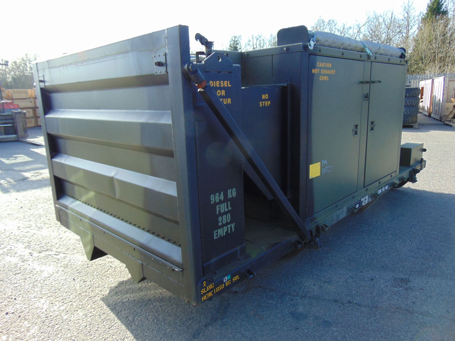 EX RESERVE Demountable Mobile Power Plant 2 x 50KVA Detroit 4 Cylinder Turbo Diesel Generators - Image 12 of 20