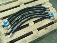 5 x HYPRESS HY-VACUUM SAE 100-R4 DN25 Hydraulic Oil Hoses