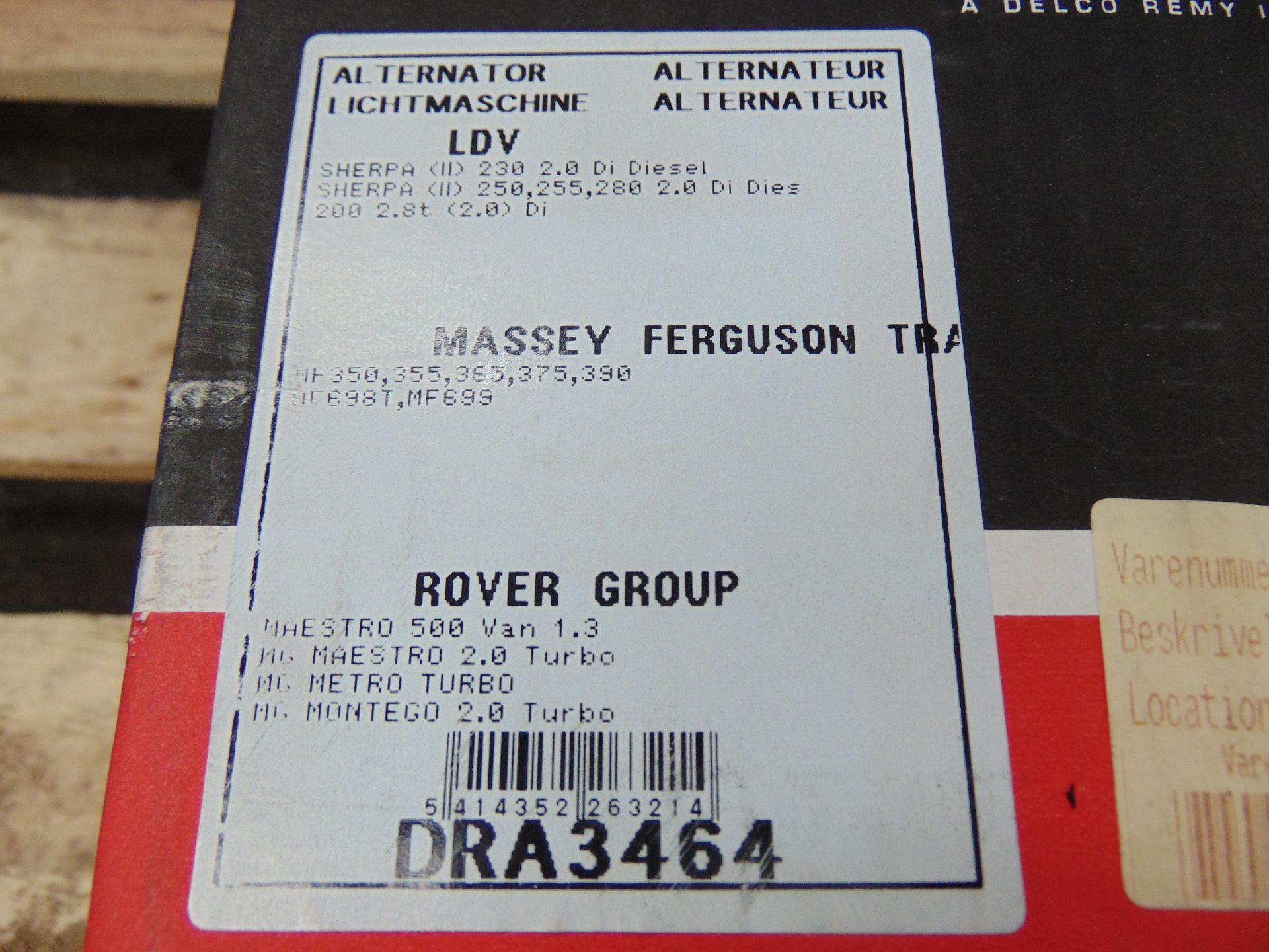 6 x Massey Ferguson / Rover Group Delco Remy DRA3464 Alternators - Image 6 of 6