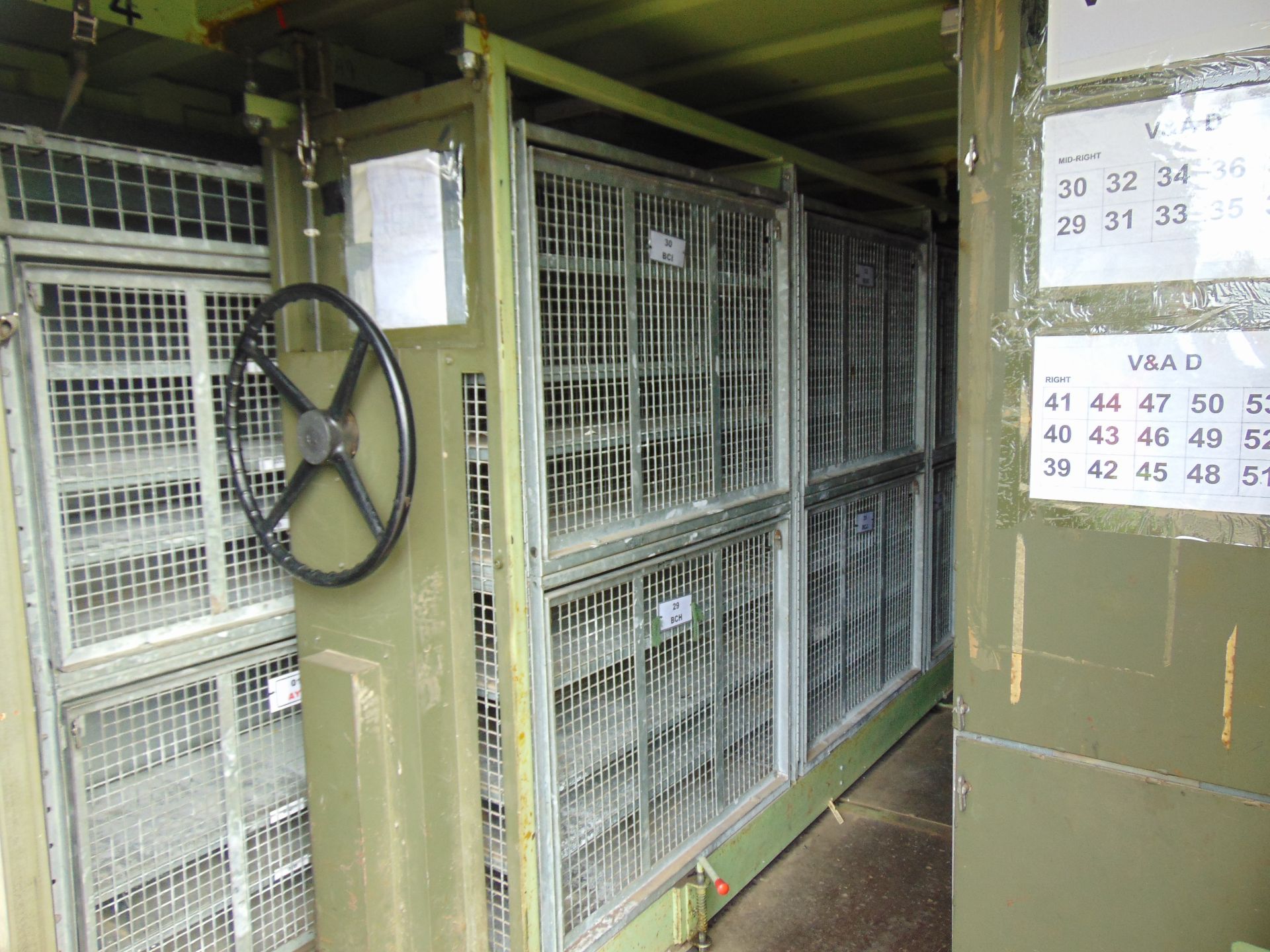 20ft ISO Shipping Container complete with fitted internal roller racking storage system - Image 3 of 8