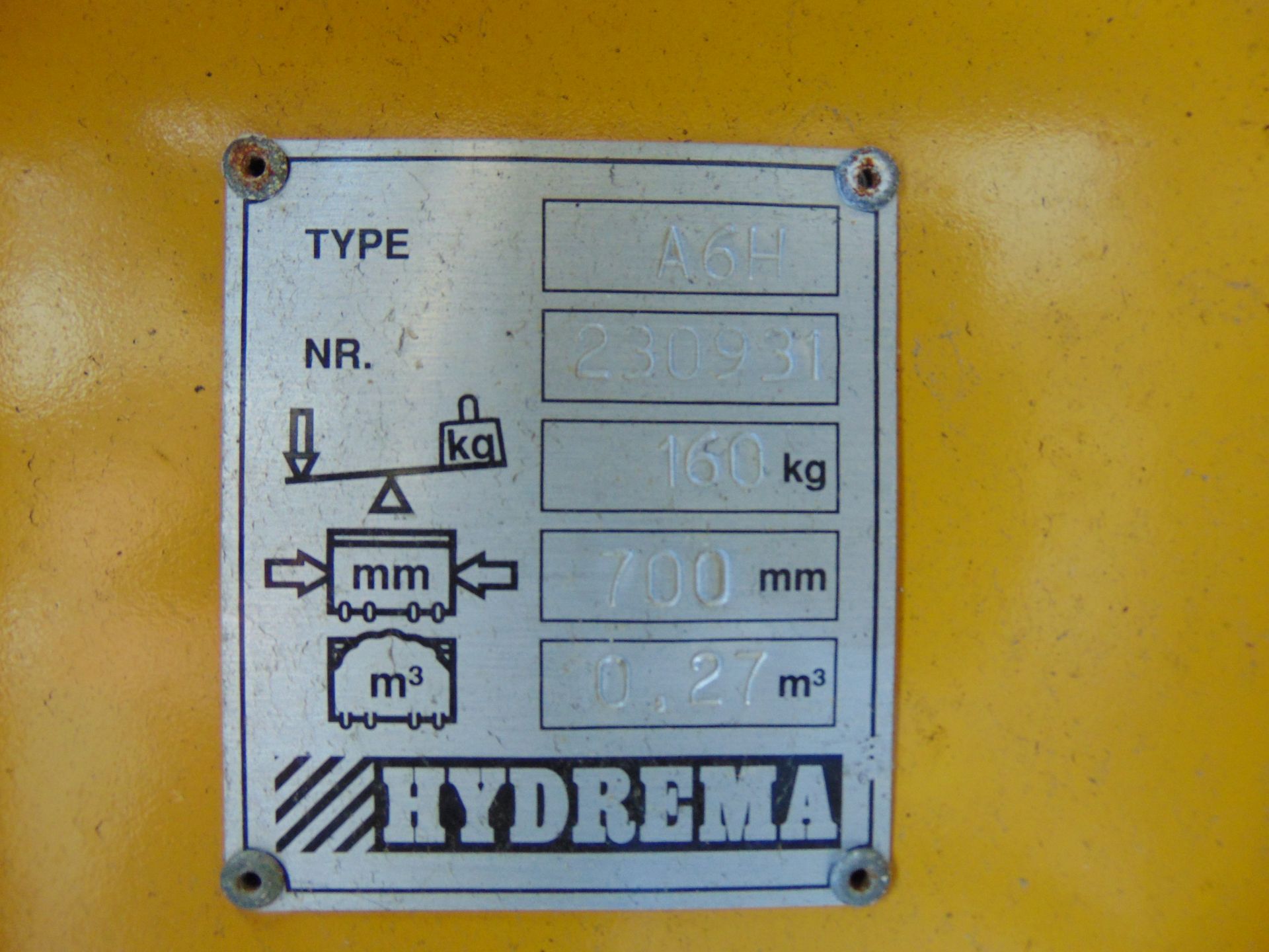 Hydrema A6H 700mm Excavator Bucket - Image 5 of 5