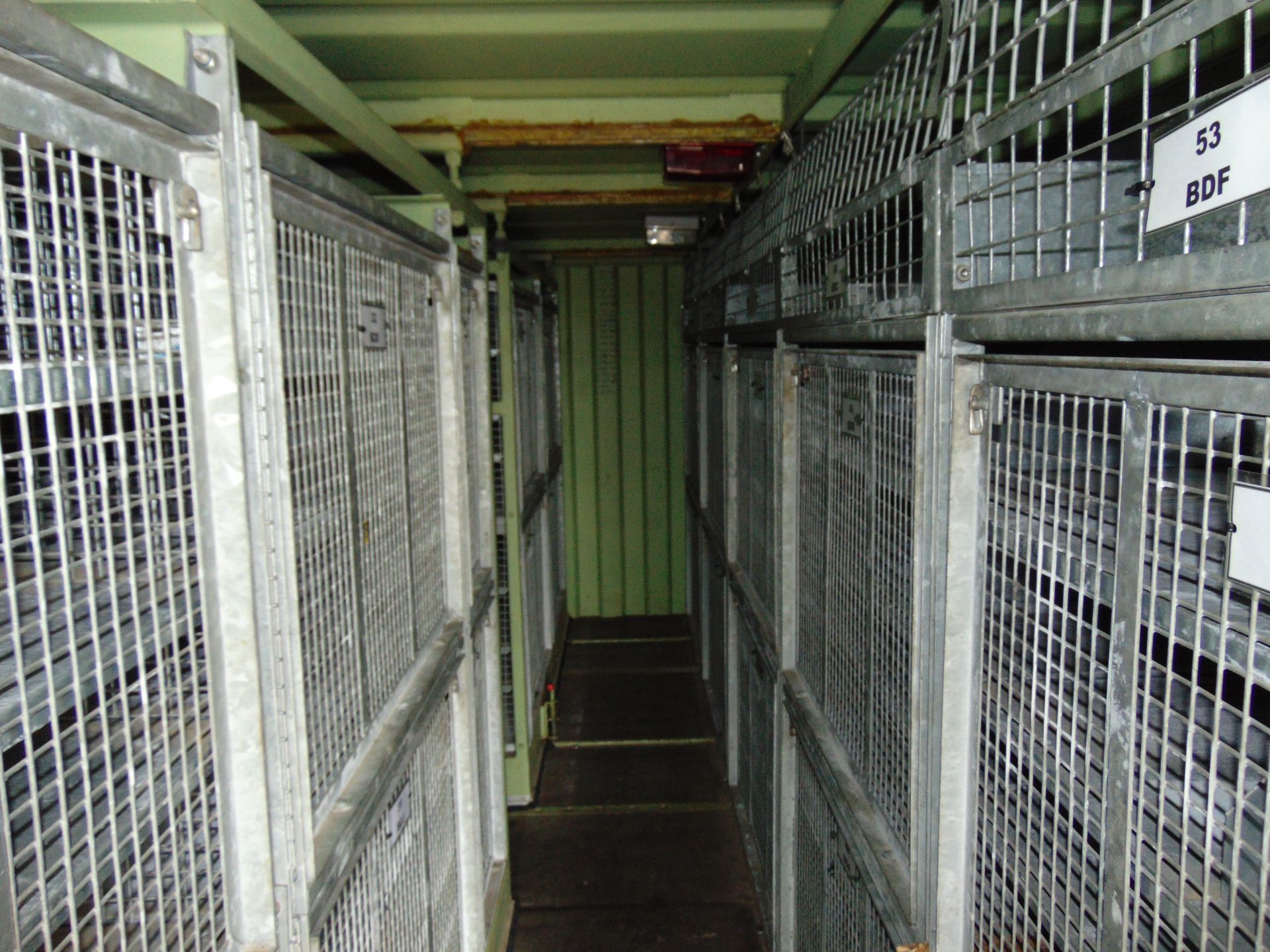 20ft ISO Shipping Container complete with fitted internal roller racking storage system - Image 4 of 8