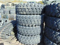 4 x Michelin 14.00 R20 XZL Tyres with 10 Stud Rims