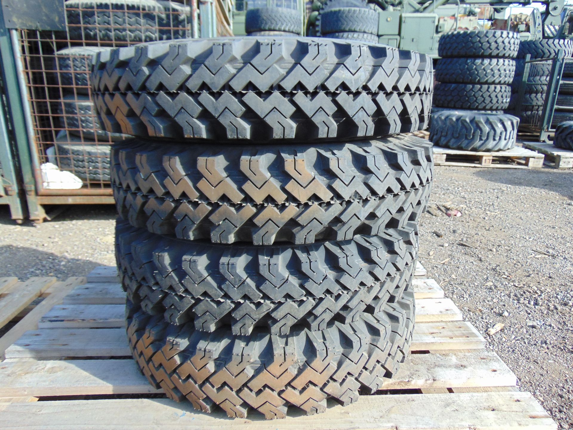 4 x Deestone Extra Traction 6.00-16 Tyres with 5 Stud Rims - Image 2 of 7
