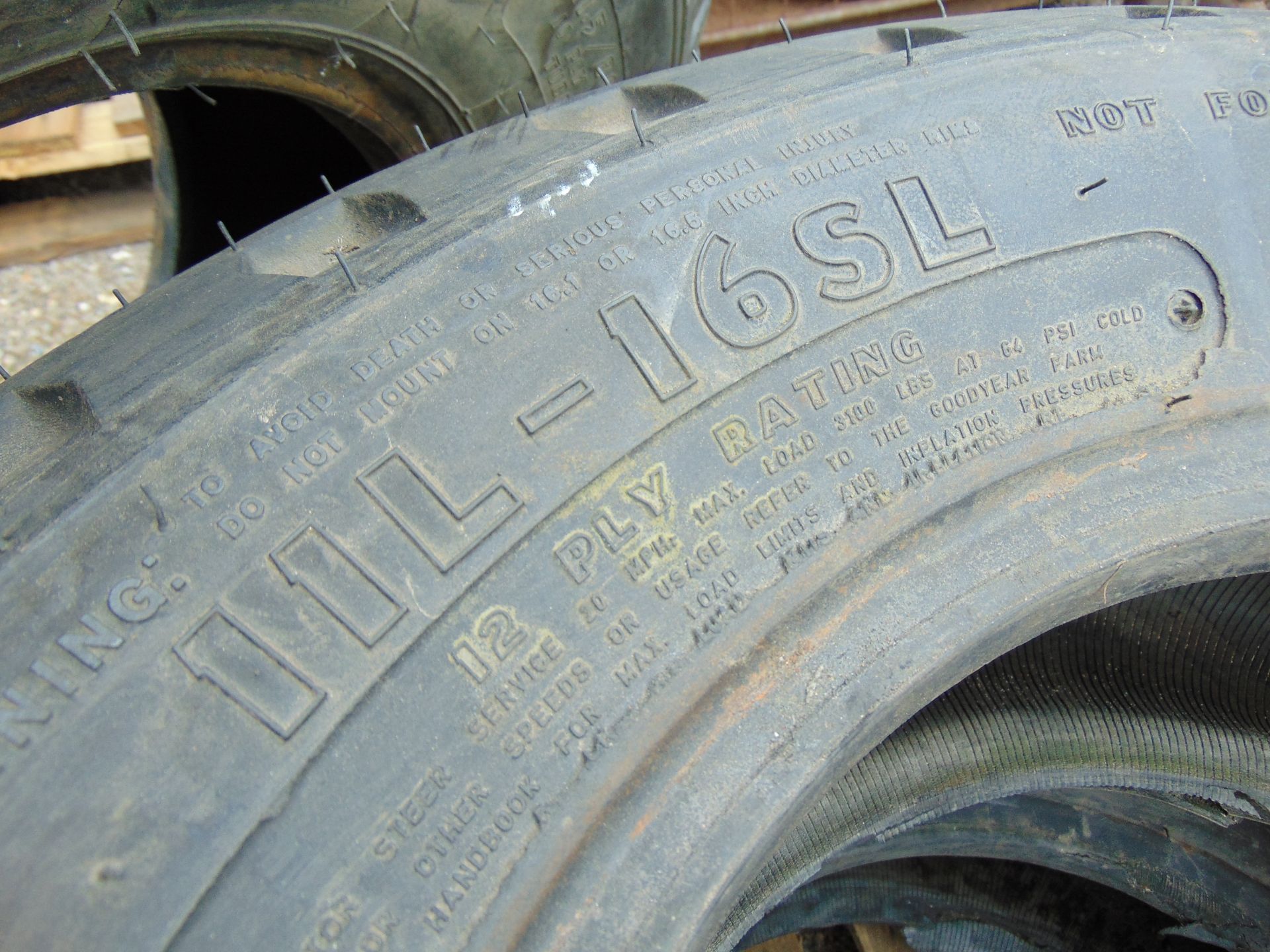 3 x Goodyear 11.5/80-15.3 Tyres - Image 5 of 6